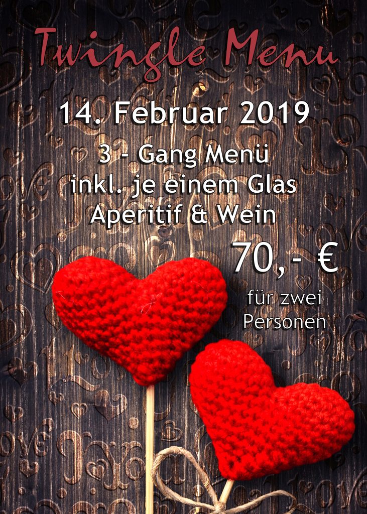 Valentinstag-Plakat 2019 im AMADEUS